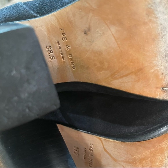 Rag & Bone Blue Suede Bootie 38.5 / 8.5 US - Picture 6 of 13